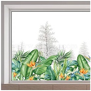 Self-Adhesive PVC Window Sticker, for Window Home Decoration, Leaf, 390x1180mm(DIY-WH0457-007)