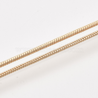 Латунь круглый змея цепи ожерелье материалы(MAK-T006-11B-KC)-3