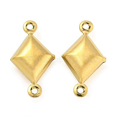 Real 18K Gold Plated Rhombus 304 Stainless Steel Links