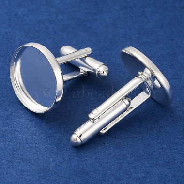 Brass Cufflinks(KK-E464-S)-2