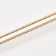 Латунь круглый змея цепи ожерелье материалы(MAK-T006-11B-KC)-3