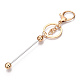 Alloy Bar Beadable Keychain for Jewelry Making DIY Crafts(KEYC-A011-01KCG)-2