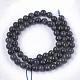 brins de perles de labradorite noires naturelles(G-S333-6mm-021A)-2