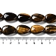 brins de perles d'oeil de tigre en forme de larme naturelle(G-L242-26)-5