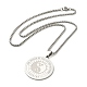 304 Stainless Steel Pendant Necklaces for Women Men(NJEW-G123-12P)-3