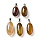 Natural Agate Dyed Pendants(G-Q016-03J)-1
