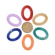 Oval Imitation Gemstone Acrylic Linking Rings(X-OACR-R022-M)-2