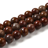 Natural Jasper Beads Strands, Round, 8~9mm, Hole: 1.4mm, about 46pcs/strand, 15.08~15.28''(38.3~38.8cm)(G-H298-A05-03)