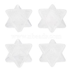 Natural Quartz Crystal Home Display Decoration, Merkaba Star, 20.5x18.5x16.5mm(G-WH0031-02B)