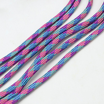 Polyester & Spandex Cord Ropes, Medium Orchid, 4mm