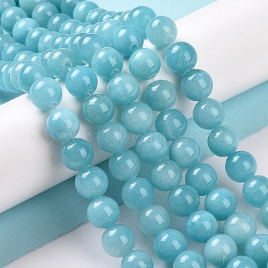 Chapelets de perles rondes en jade de Mashan naturelle(G-D263-4mm-XS28)-4