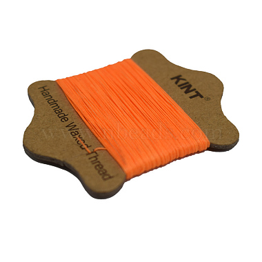 0.45mm OrangeRed Waxed Nylon Cord Thread & Cord