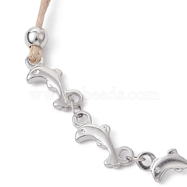 Dolphin 304 Stainless Steel Link Bracelets(BJEW-JB09948)-3