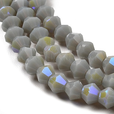 Opaque Solid Color Imitation Jade Glass Beads Strands(GLAA-F029-P4mm-D14)-3