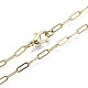 Brass Paperclip Chains(MAK-S072-10A-KC)-1
