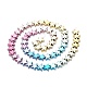 Rainbow Color Electroplate Non-magnetic Synthetic Hematite Beads Strands(X-G-L489-I01)-2