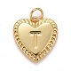 Rack Plating Real 18K Gold Plated Brass Pendants(KK-E260-01G-T)-1