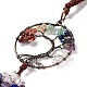 Wire Wrapped Chakra Chips Natural Gemstone Big Pendant Decorations(HJEW-H057-02D)-3