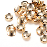 Apetalous Brass Bead Caps, Light Gold, 8x1.5mm, Hole: 1mm(KK-R037-89KC)