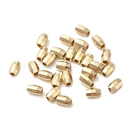 CCB Plastic Beads, Faceted, Column, Golden, 6x4x3.5mm, Hole: 1.8mm(CCB-H001-05G)