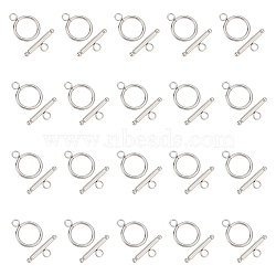 304 Stainless Steel Toggle Clasps, Stainless Steel Color, Toggle: 21x16mm, Hole: 3mm, Bar: 23x3mm, Hole: 3mm(X-STAS-K148-01P)