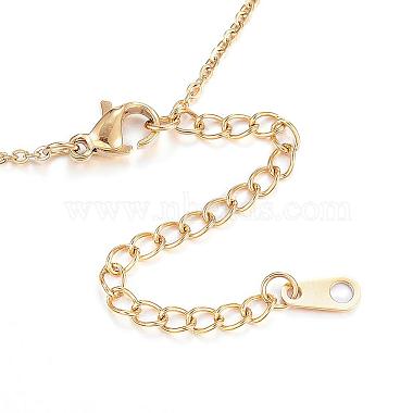 Vacuum Plating 304 Stainless Steel Necklaces(NJEW-E080-10G)-2