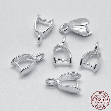 Platinum Sterling Silver Ice Pick & Pinch Bails