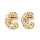 Rack Plating Brass Micro Pave Cubic Zirconia Slide Charms(KK-C084-34G-C)-1