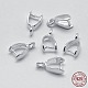 Rhodium Plated 925 Sterling Silver Pendant Bails(STER-E050-01P)-1