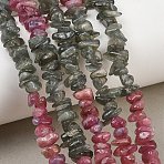 Natural Multicolor Tourmaline Chip Bead Strands, 5~8x5~8mm, Hole: 1mm, about 16 inch(G-M298-15A)