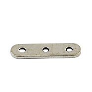 Alloy Spacer Bars, Lead Free & Cadmium Free & Nickel Free, Antique Silver, 24x6x2mm(PALLOY-00406-AS-NR)