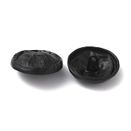 1-Hole Alloy Shank Buttons, Garment Decoration, Electrophoresis Black, 23x10mm, Hole: 2mm(BUTT-WH0028-50C)