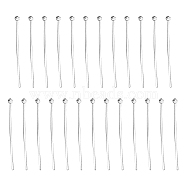 25Pcs 925 Sterling Silver Ball Head Pins, Silver, 20x0.5mm(STER-SC0001-09)