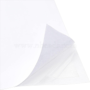 10 Sheets PET Double-side Tape, with Double Adhesive Back, Rectangle, White, 21x29.7cm(AJEW-BC0001-72)