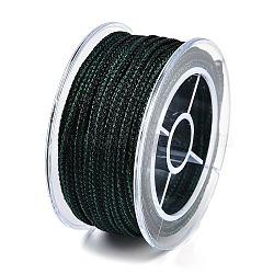 10 Yards Round Braided Nylon Threads, for Chinese Knot Making, Medium Sea Green, 1.5mm(NWIR-G019-02A)