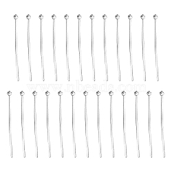 25Pcs 925 Sterling Silver Ball Head Pins, Silver, 20x0.5mm(STER-SC0001-09)