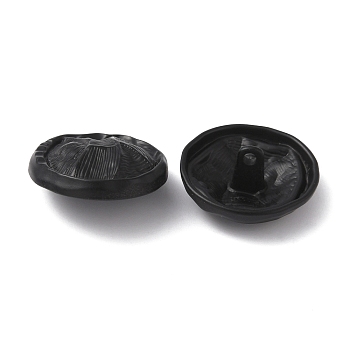 1-Hole Alloy Shank Buttons, Garment Decoration, Electrophoresis Black, 23x10mm, Hole: 2mm