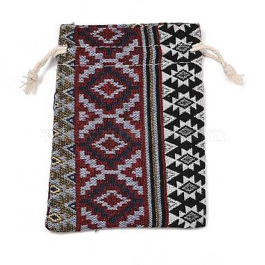 Ethnic Printed Polycotton Drawstring Storage Bags(FB-CBA307F-01F)-1