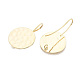 Hammered Brass Earring Hooks(KK-S345-209)-2