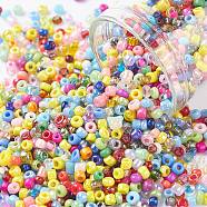 Glass Seed Beads, Mixed Style, Round, Mixed Color, 2x1.5mm, Hole: 0.9mm, about 10000pcs/200g(X-SEED-XCP0001-04A)