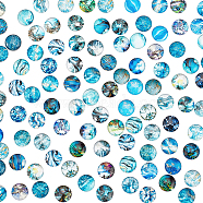 Elite Glass Cabochons, Half Round/Dome, Mixed Patterns, 12mm, 60pcs/bag, 2 bags/box(GLAA-PH0002-19)