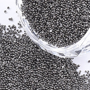 FGB Plated Glass Seed Beads, For Nail Art Decoration Accessories, No Hole/Undrilled, Round, Colorful, 0.6~0.8mm, about 450g/bag(SEED-S019-08B)