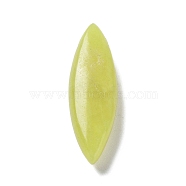 Natural Yellow Jade House Eye Beads, Top Drilled, 33x10x7mm,Hole:0.80mm(G-K346-01C)