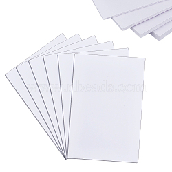 6Pcs 4 Styles Rectangle PVC Foam Board, Craft Foam, White, 299~300x199~199.5x3~9mm(AJEW-GA0008-11)