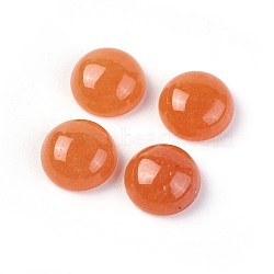 Natural Red Aventurine Cabochons, Half Round, 8x3.5~4.5mm(G-F608-04D-05)