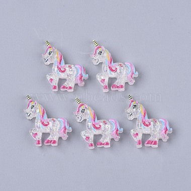 Colorful Unicorn Resin Cabochons