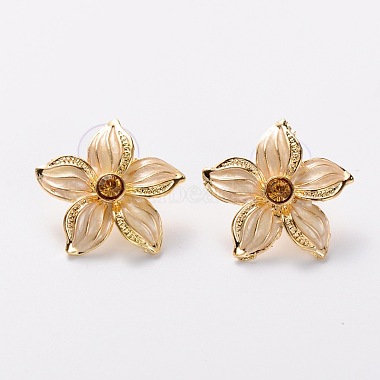 Alloy Enamel Rhinestone Flower Jewelry Sets(SJEW-JL016-01)-5