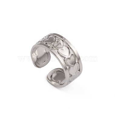 Heart 304 Stainless Steel Finger Rings