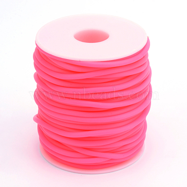 3mm DeepPink Rubber Thread & Cord