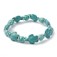 bracelets extensibles en perles de tortue turquoise synthétique(BJEW-TA00455-01)-1
